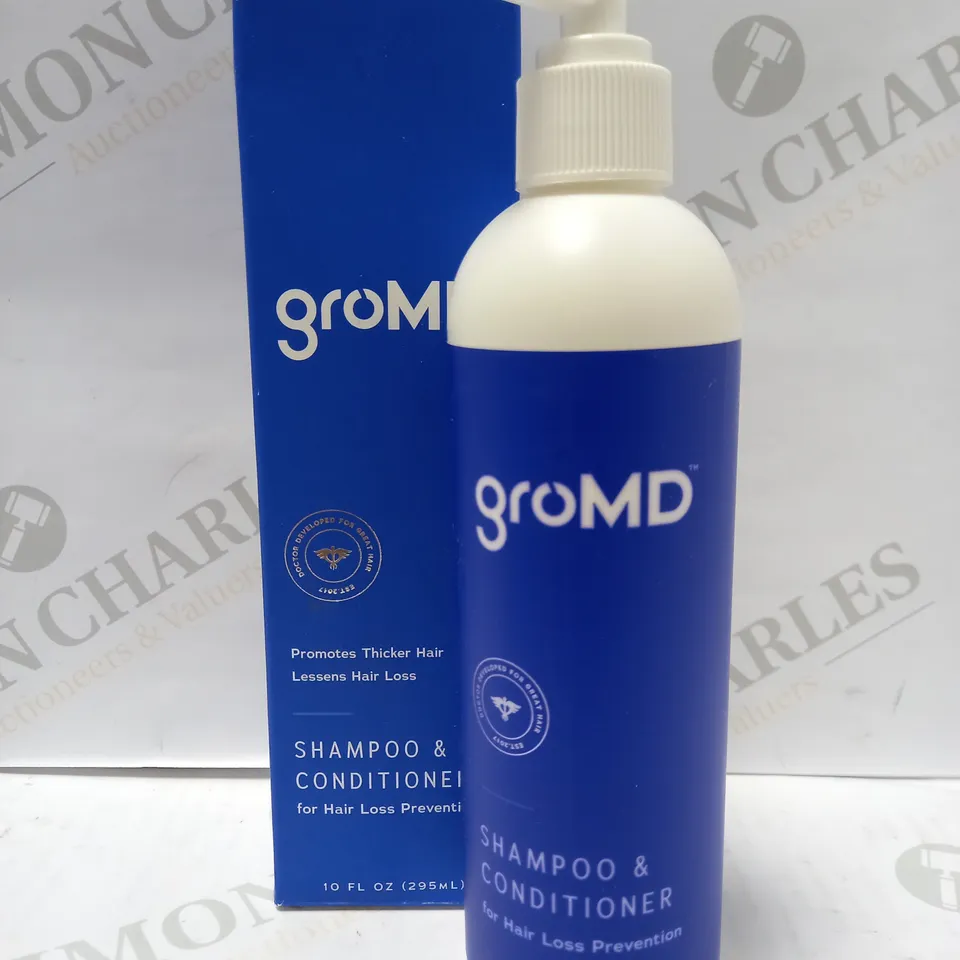 GROMD DOCTOR-DEVELOPED HAIR GROWTH STIMULATING SHAMPOO & CONDITIONER 295ML
