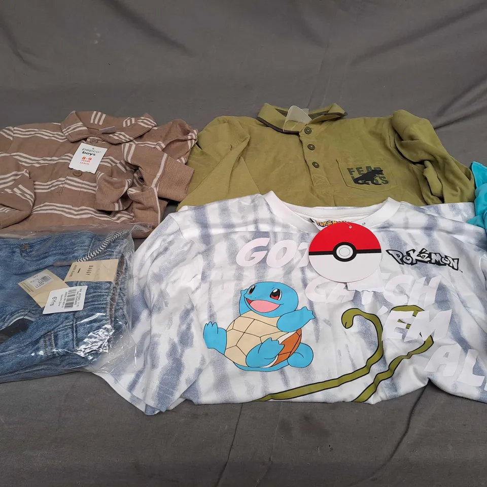 APPROXIMATELY 15 ASSORTED CHILDRENS CLOTHING PRODUCTS IN AGES RANGING FROM 5-10YRS 
