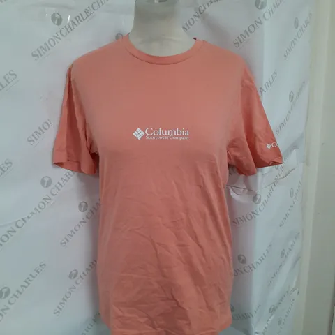 COLUMBIA SPORTSWEAR COMPANY TSHIRT IN CORAL PINK SIZE XS