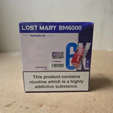 SEALED LOST MARY BM6000 REFILLABLE KIT – WATERMELON ICE