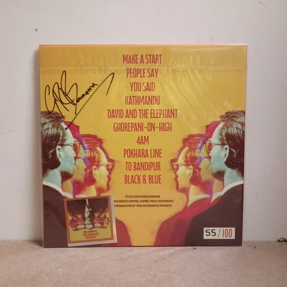 SIGNED GEORGE BOOMSMA "THE BRACKEN & TREAT" LIMITED EDITION VINYL (55/100) - SEALED