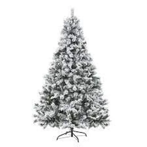 BOXED 8FT FLOCKED EMPEROR CHRISTMAS TREE - COLLECTION ONLY