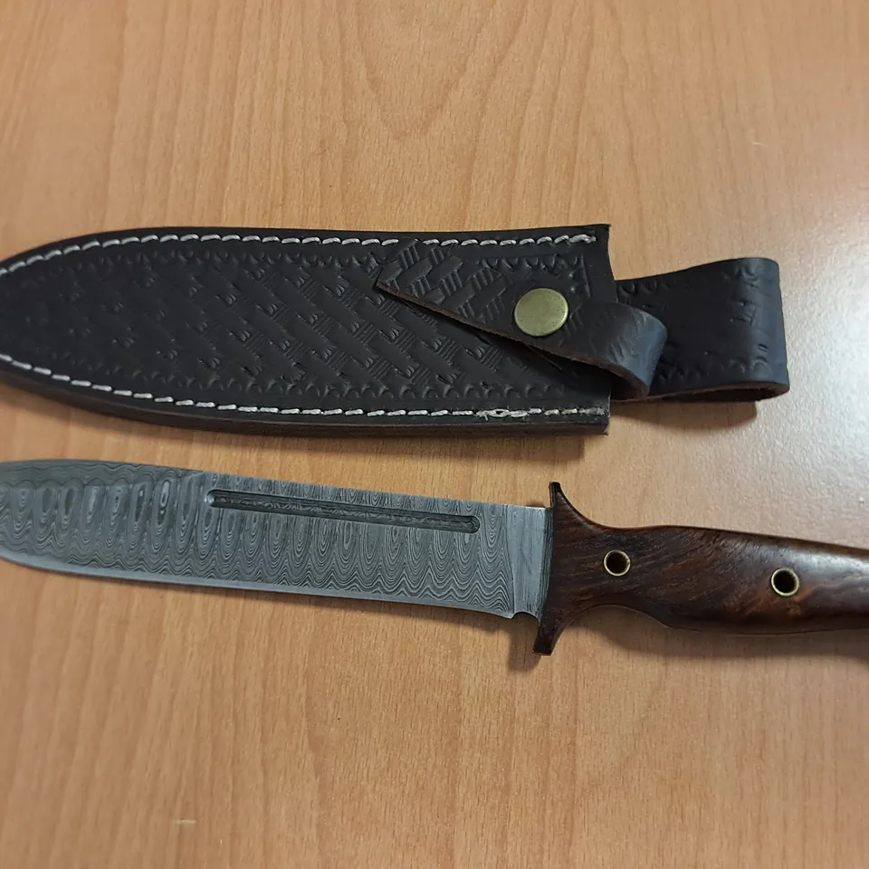 6.5" FULL TANG HUNTING KNIFE WITH SHEATH 
