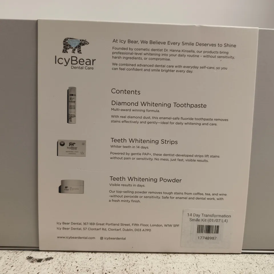 SEALED ICY BEAR 14 DAY SMILE TRANSFORMATION KIT