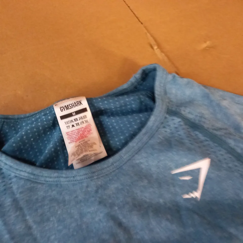 GYMSHARK TEAL LONG SLEEVE TOP - M