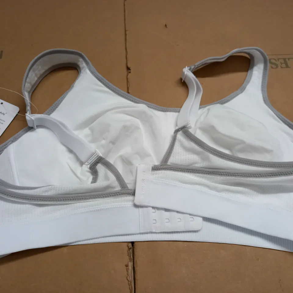 SYROKAN WHITE SPORTS BRA - UK 40 C