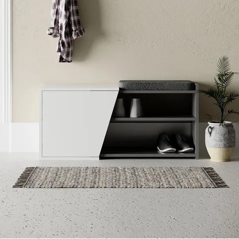BOXED AERO UPHOLSTERED STORAGE BENCH 