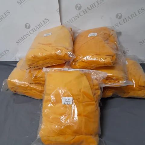 LOT OF 8 LARGE SEAT COVERS ORANGE