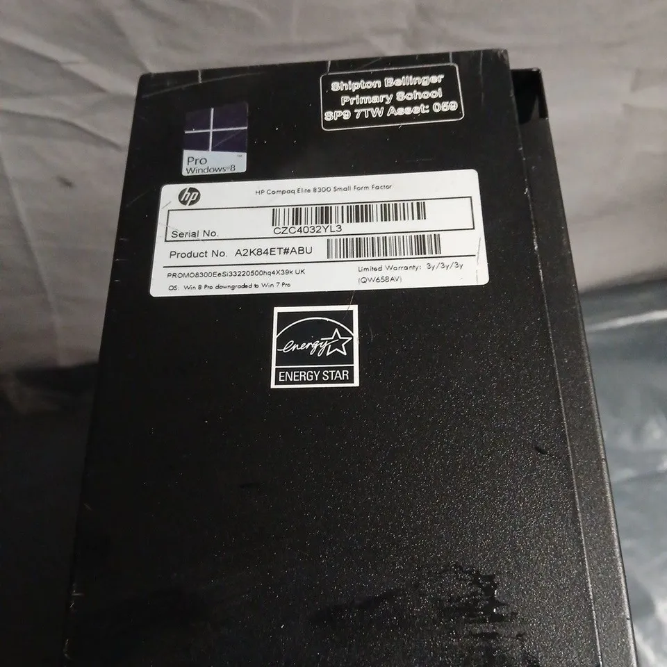 HP COMPAQ ELITE 8300 SMALL FORM FACTOR DESKTOP PC