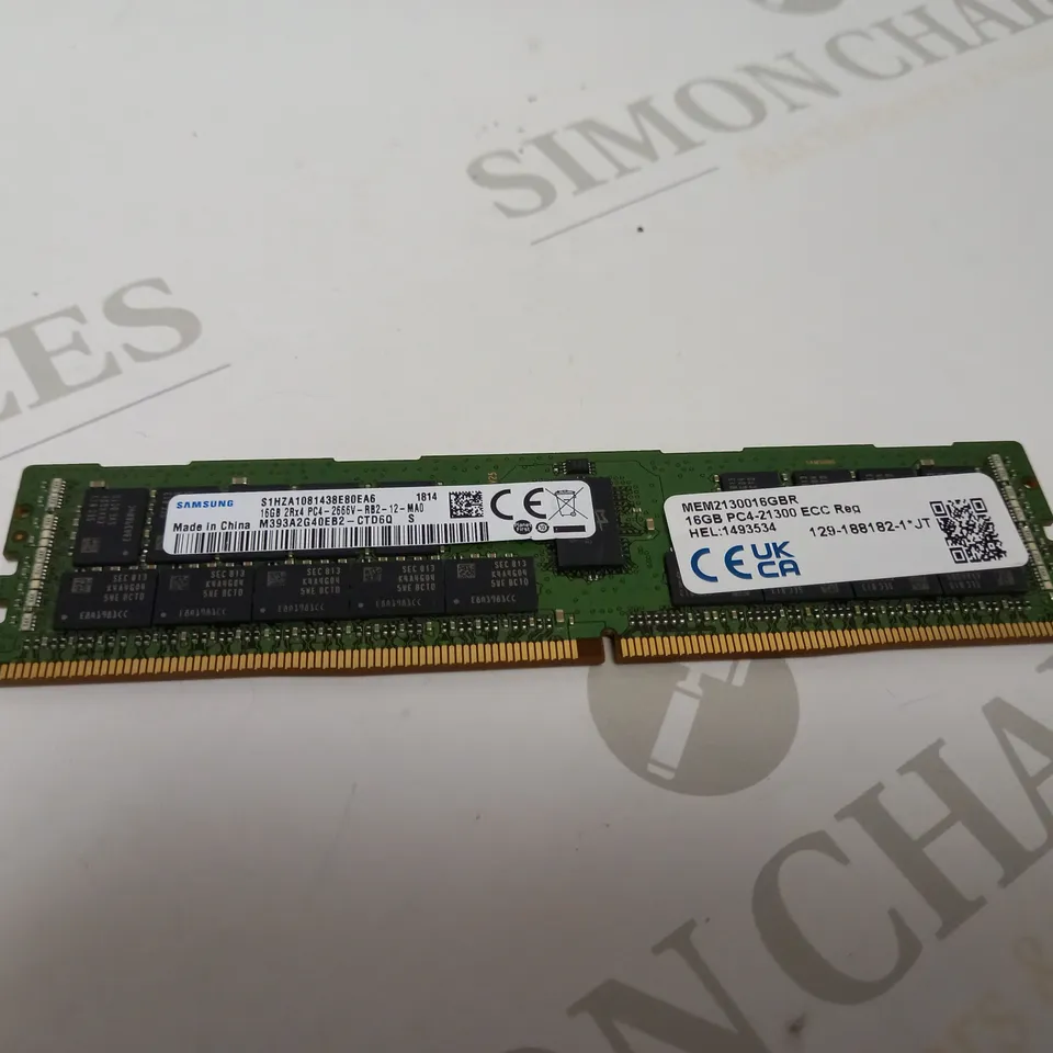 SAMSUNG 16GB DDR4-2666 2RX4 BASED RAM MEMORY STICK
