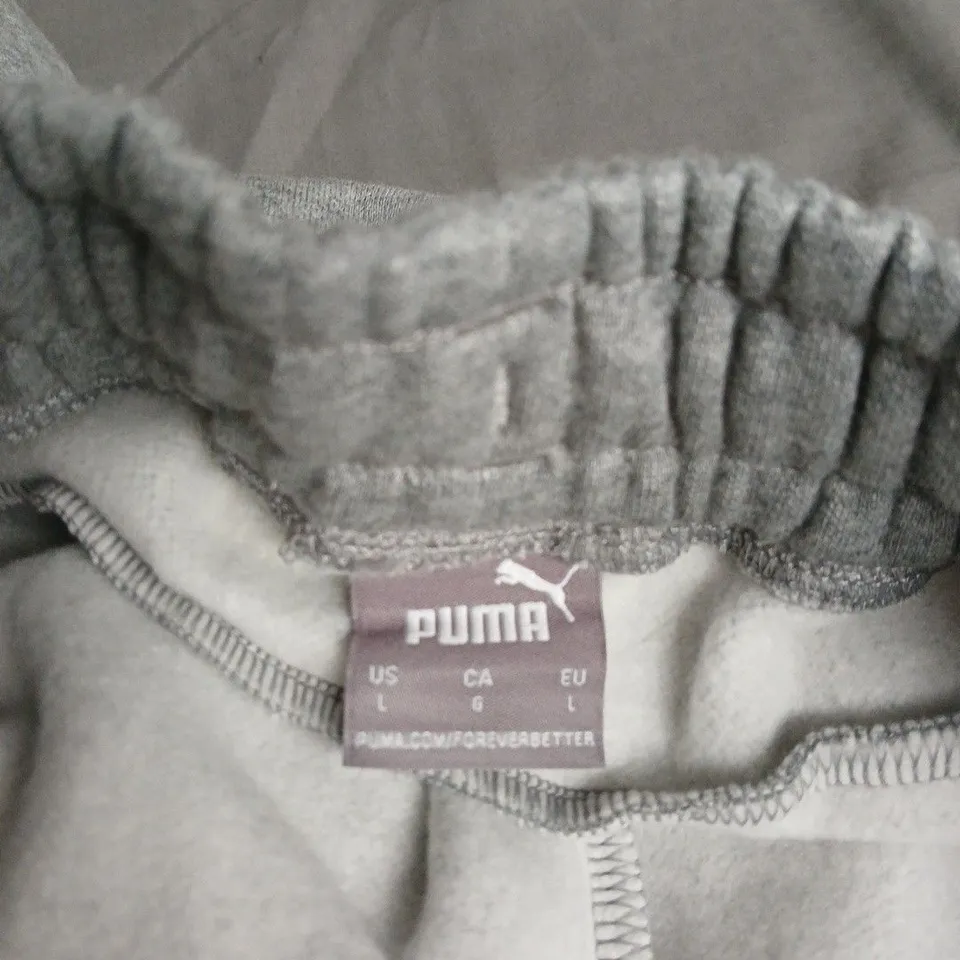 PUMA GREY JOGGERS, UK L (US L)