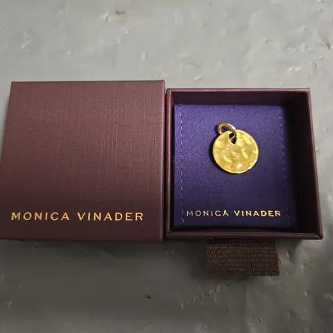 BOXED MONICA VINADER ROUND NECKLACE PENDANT