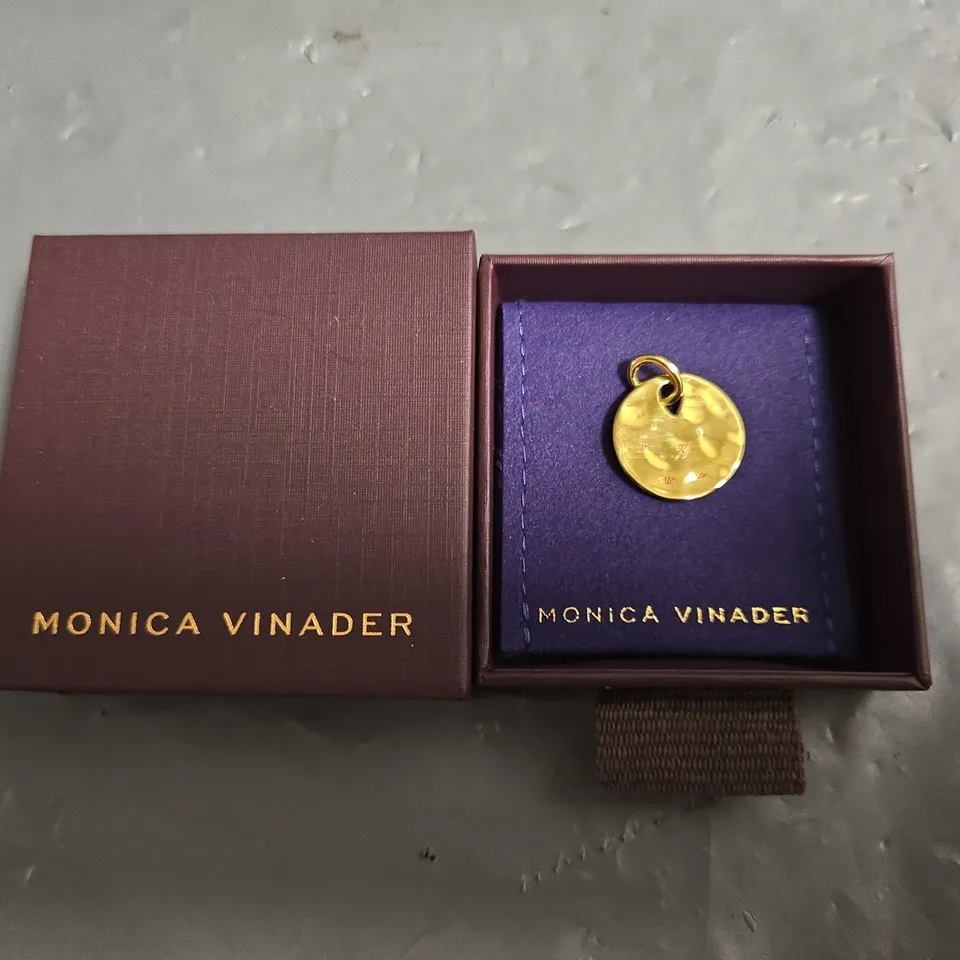 BOXED MONICA VINADER ROUND NECKLACE PENDANT