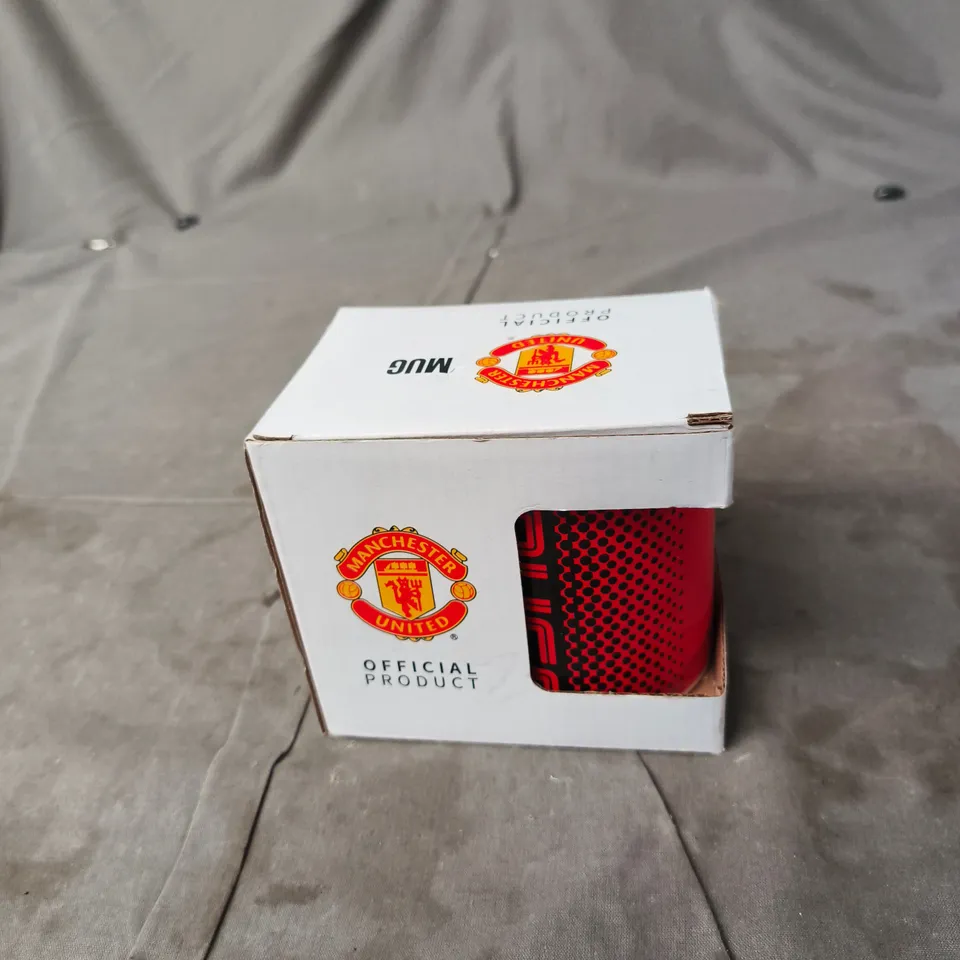 MANCHESTER UNITED OFFICIAL MUG – RED CREST DESIGN (BOXED)