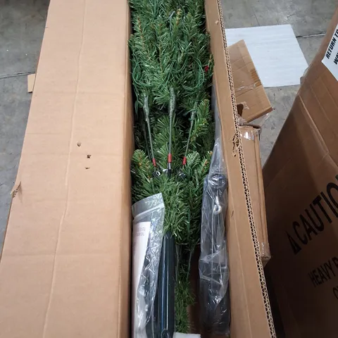 BOXED PRE-LIT SEASONAL TREE WITH STAND - SIZE UNSPECIFIED