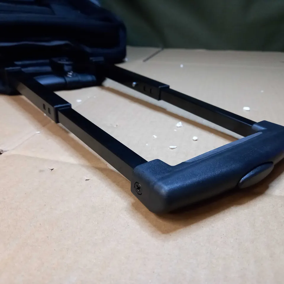 DESIGNER BLACK PADDED LAPTOP WHEELED BAG