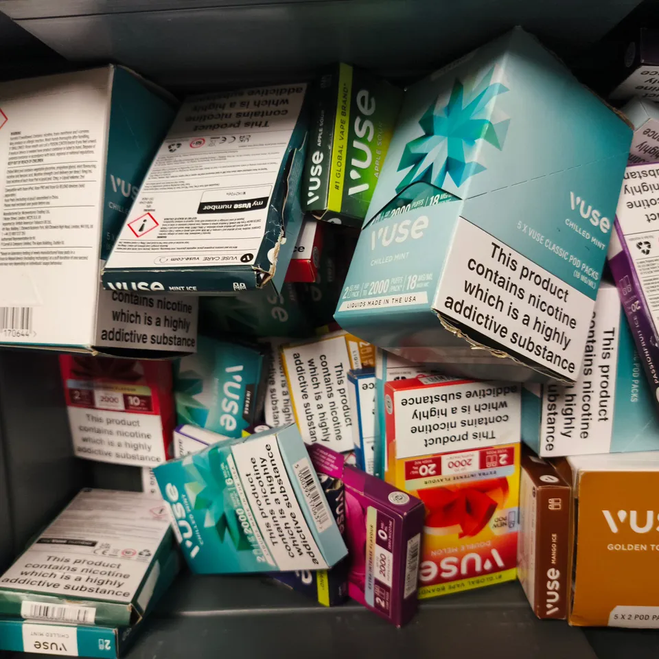 APPROXIMATELY 15 ASSORTED E-CIGARETTE PRODUCTS TO INCLUDE BRANDS SUCH AS VUSE, LOST MARY, JUUL2, ETC - COLLECTION ONLY