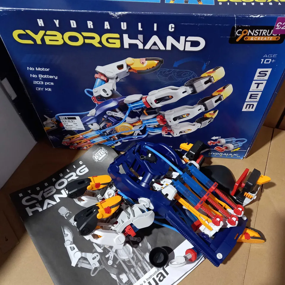 CONSTRUCT AND CREATE HYDRAULIC CYBORG HAND 