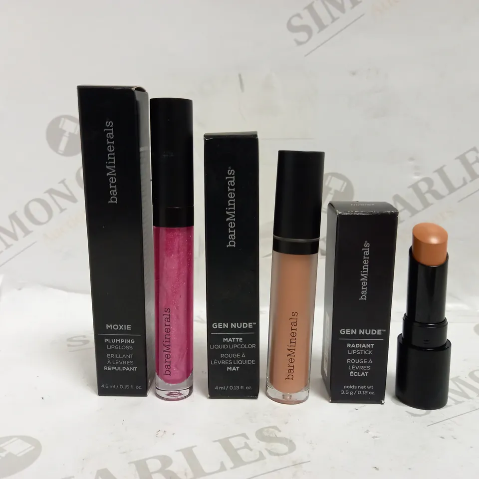 LOT OF APPROXIMATELY 20 BAREMINERALS LIP MAKE UP ITEMS