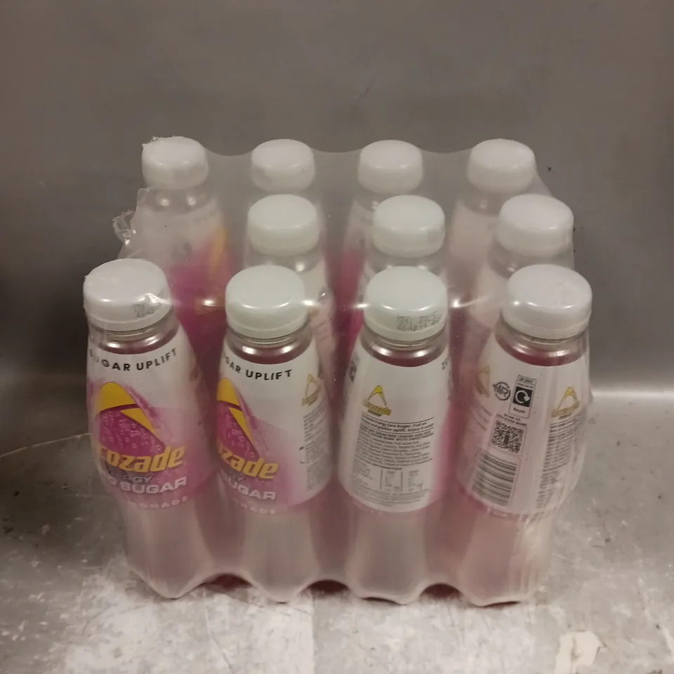 11 X LUCOZADE ZERO SUGAR UPLIFT DRINKS - PINK LEMONADE 