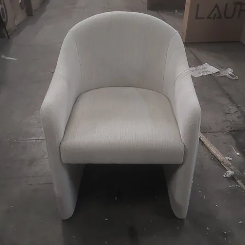 BOXED DANETTI FREYA DINING CHAIR - IVORY DUAL TONE FABRIC
