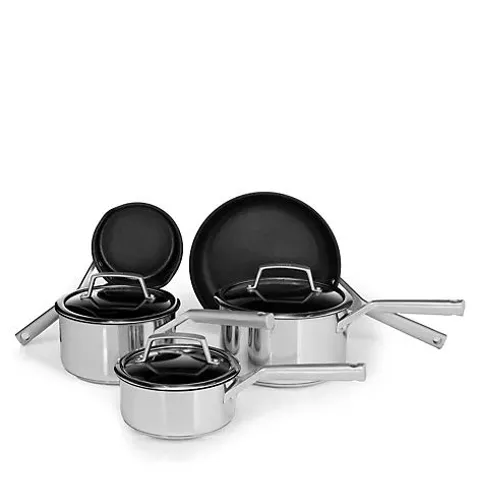 NINJA ZERO STICK STAINLESS STEEL 5 PIECE PAN SET