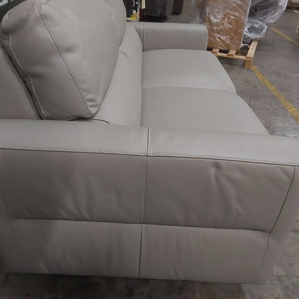 QUALITY DESIGNER ZOLA 3-SEATER LEATHER SOFA BED