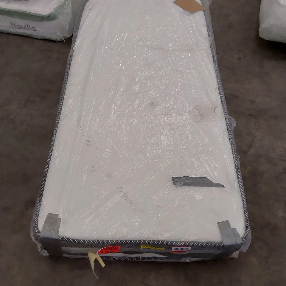 QUALITY BAGGED 3' SINGLE CALTHORPE PILLOWTOP POCKET SPRUNG MATTRESS