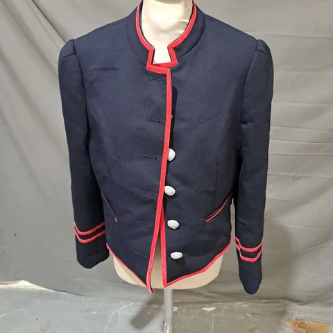 BODEN BLAZER JACKET IN NAVY/RED SIZE 12