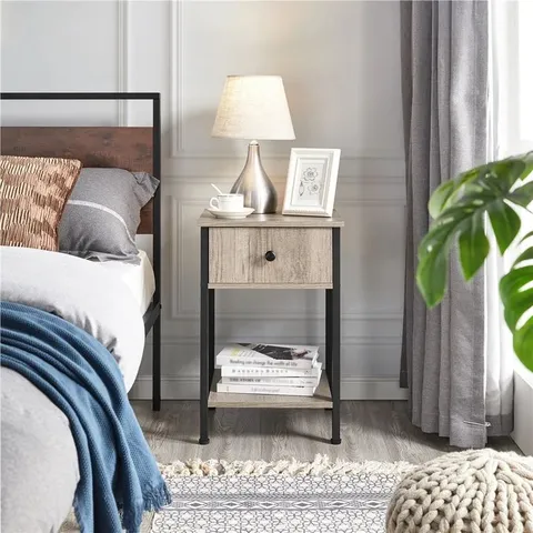 BOXED FERRAO BEDSIDE TABLE (1 BOX)