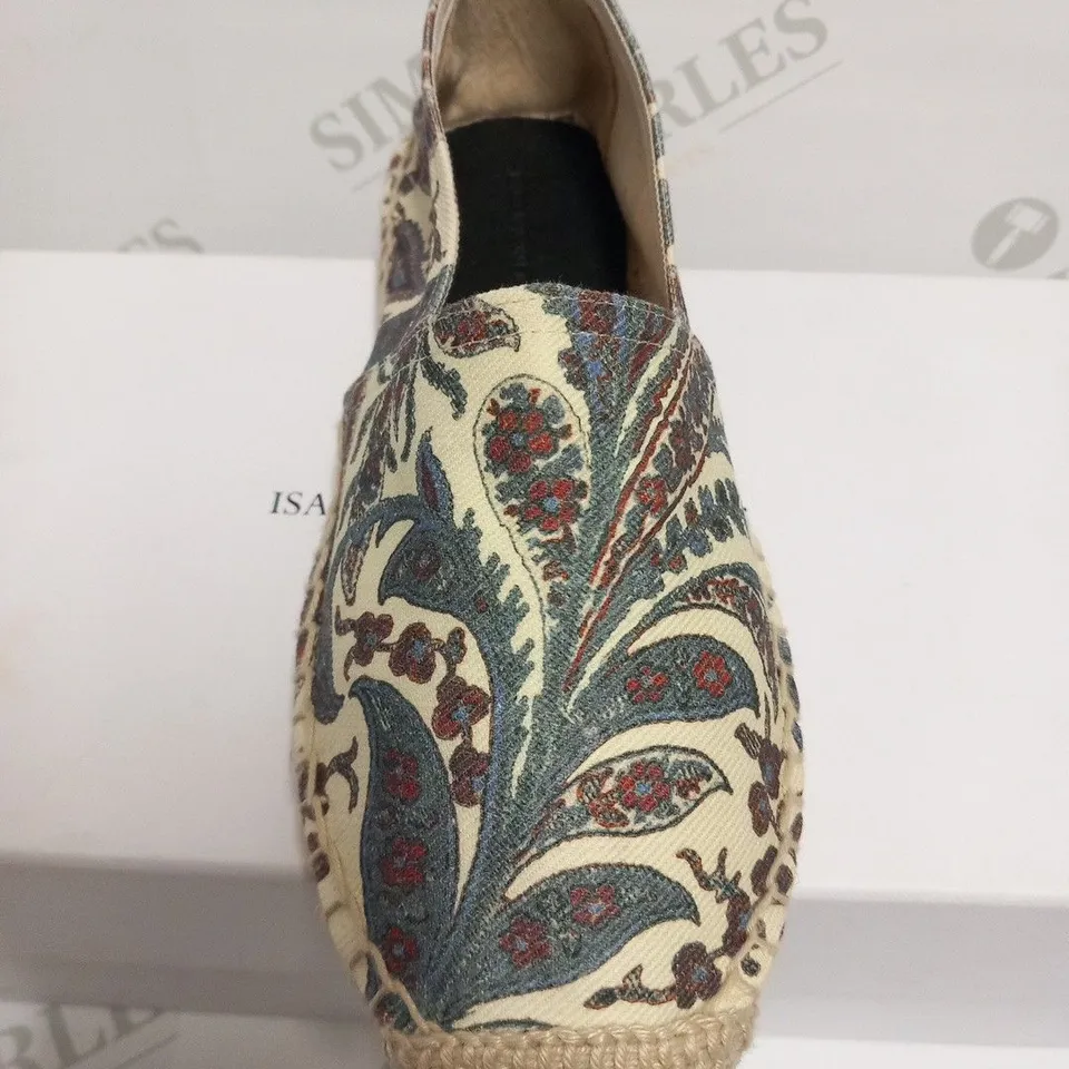 BOXED PAIR OF ISABEL MARANT CANA ESPADRILLES MIDNIGHT SIZE 36