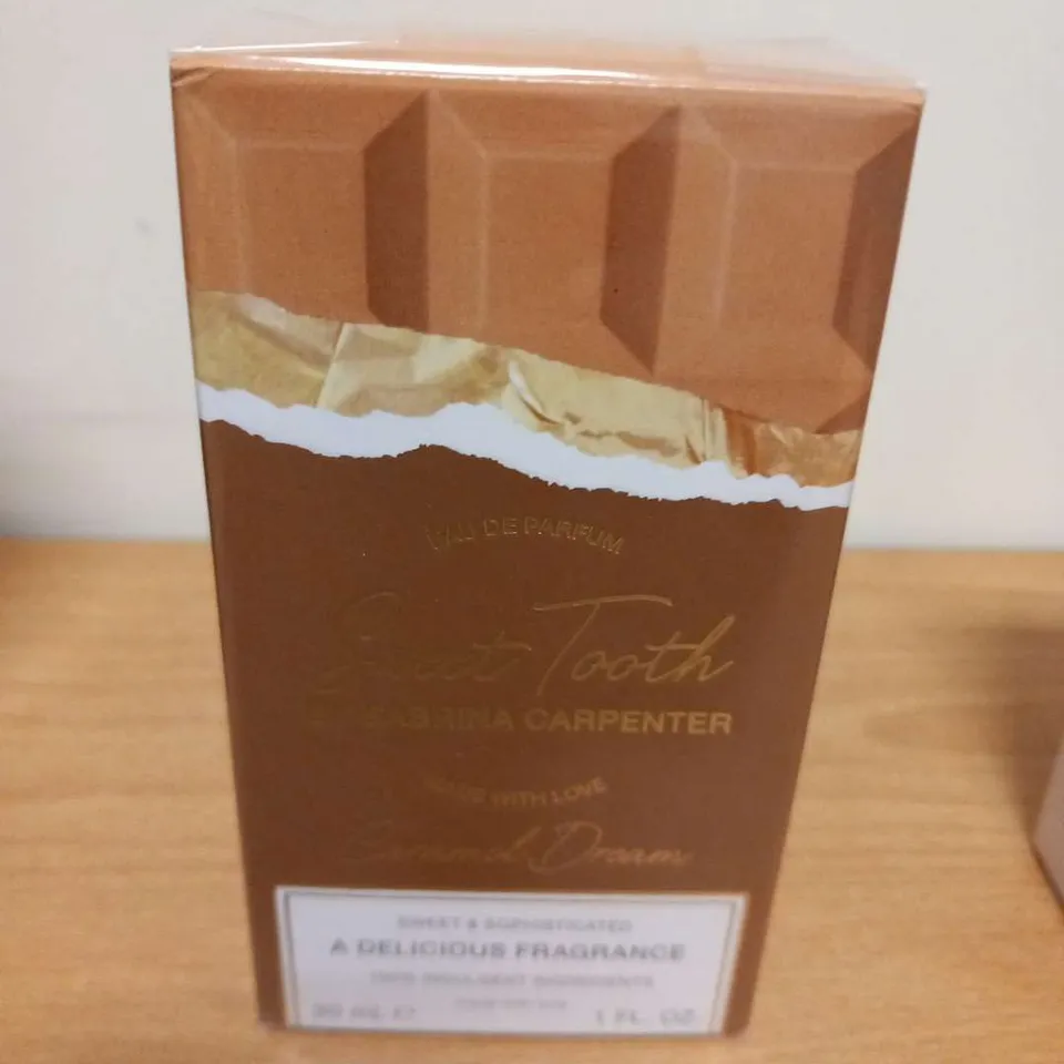 BOXED AND SEALED SWEET TOOTH BY SABRINA CARPENTER CARAMEL DREAM EAU DE PARFUM 30ML