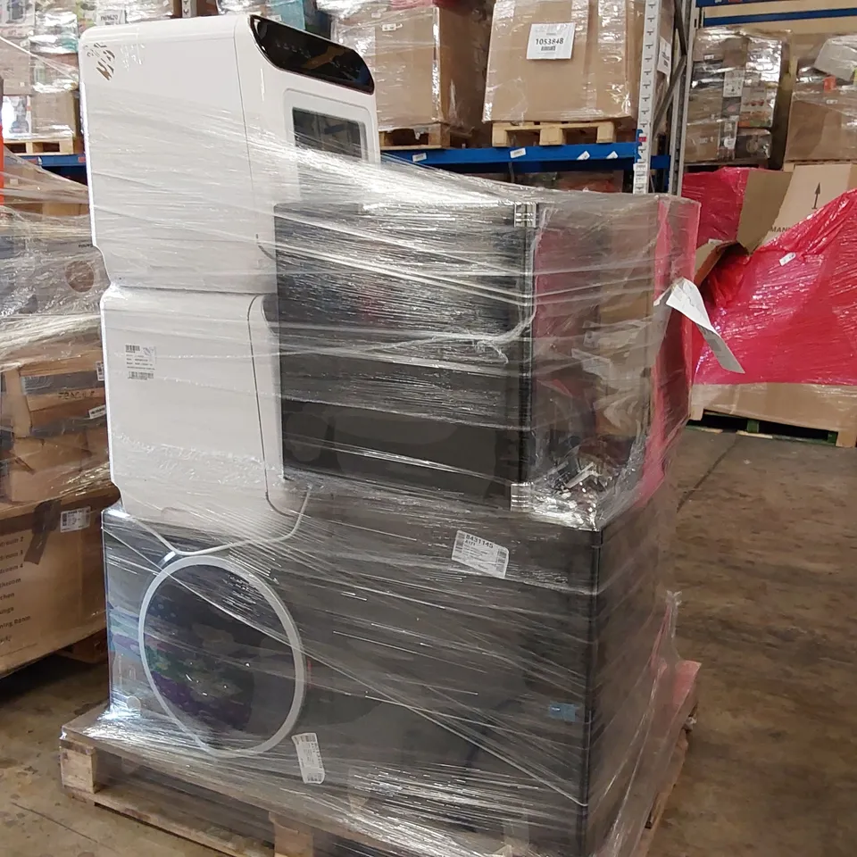 PALLET OF APPROXIMATELY 9 UNPROCESSED RAW RETURN WHITE GOODS TO INCLUDE;