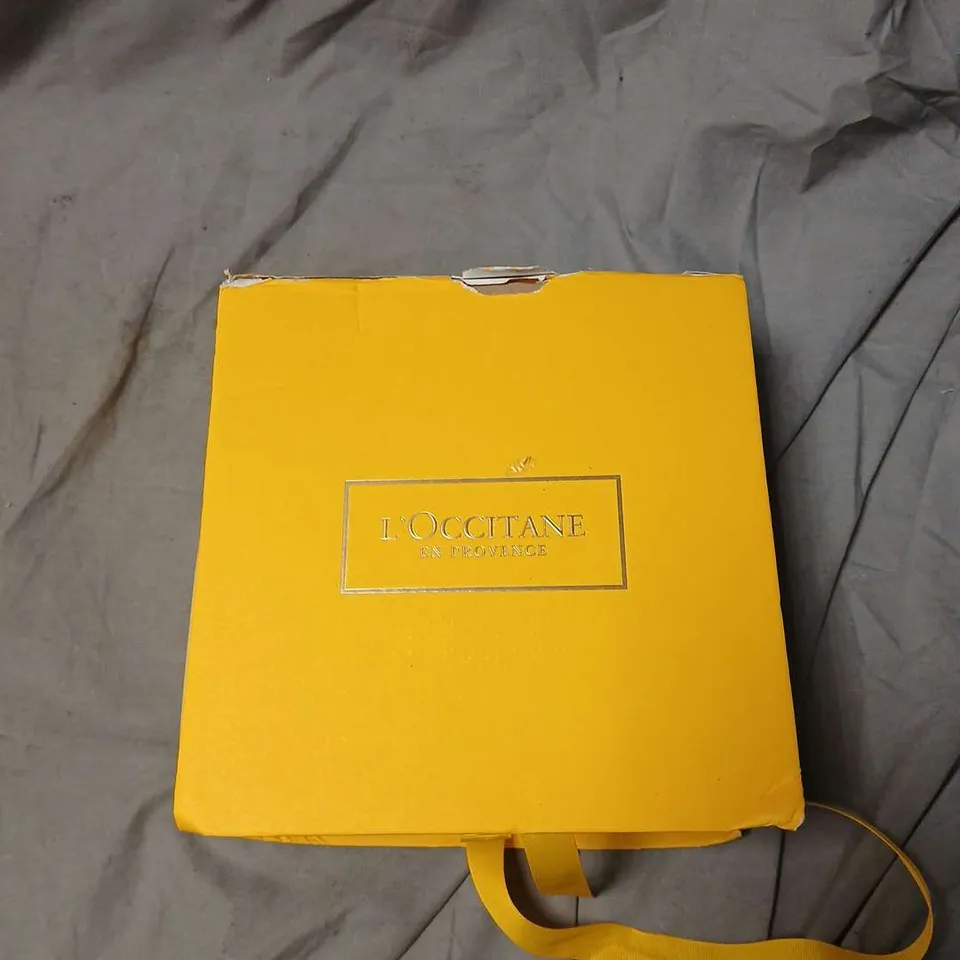 L'OCCITANE EN PROVENCE GIFT SET IN YELLOW BOX – SHOWER GEL & BODY CARE