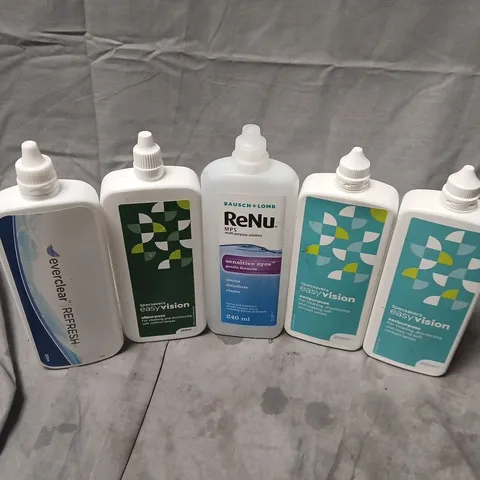 APPROXIMATELY 20 ASSORTED EYE SOLUTIONS TO INCLUDE SPECSAVERS EASYVISION, EVERCLEAR REFRESH, RENU MULTI-PURPOSE EYE SOLUTION, ETC - COLLECTION ONLY