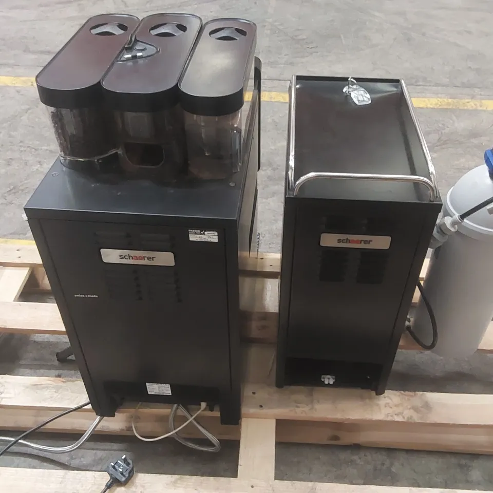 CAFETOUCH SCHAERER COFFEE SOUL COMMERCIAL COFFEE MACHINE WITH VITRIFRIGO MILK CHILLER AND BRITA C1100 QUELL ST FILTER CARTRIDGE