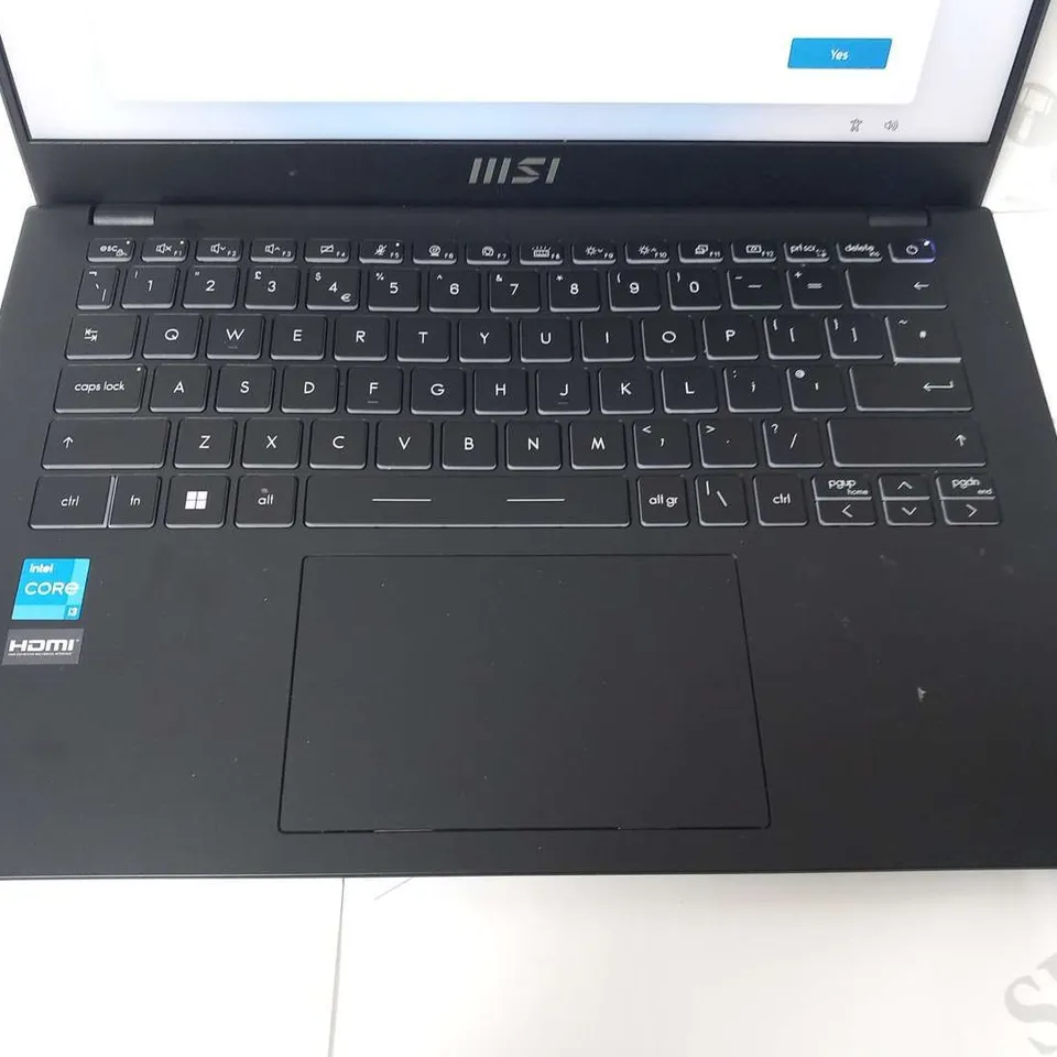 MSI I3-1215U 8GB RAM 512GB SSD LAPTOP