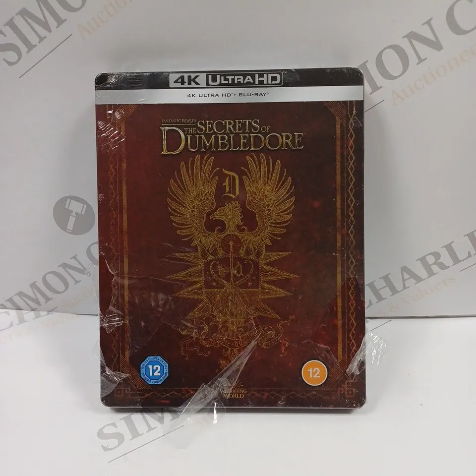 4K ULTRA HD +BLU-RAY FANTASTIC BEATS THE SECRETS OF DUMVLEDORE DVD. 