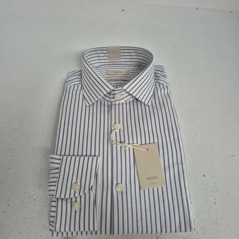 MOSS SLIM FIT STRIPED SHIRT – MEN'S - SIZE 15