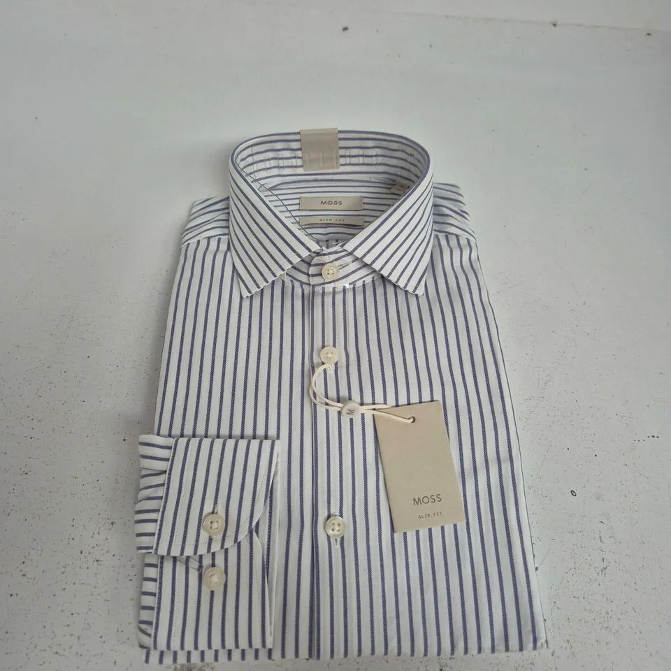 MOSS SLIM FIT STRIPED SHIRT – MEN'S - SIZE 15