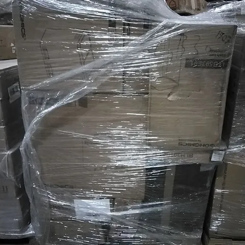 PALLET OF HOUSEHOLD ITEMS TO INCLUDE SONGMICS TRASH CAN, COAT RACK,CAT LITTER BOX AND OTHER ASSORTED ITEMS...