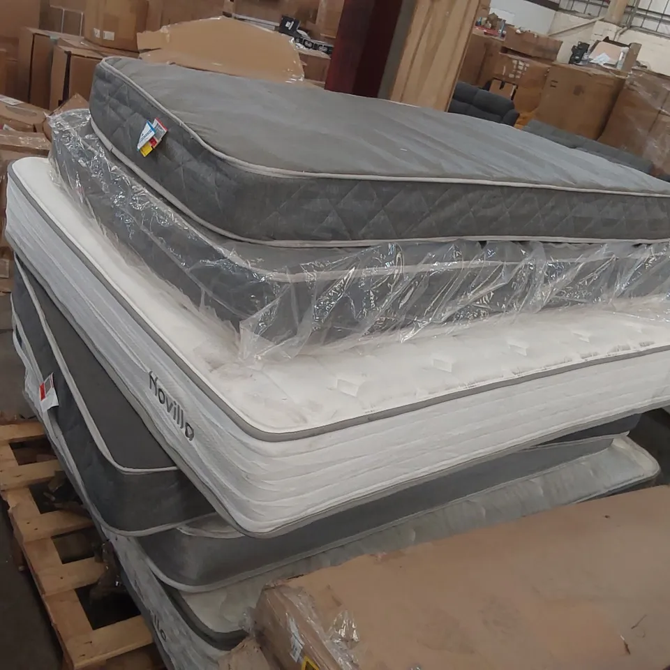 PALLET OF 6 UNBAGGED MATTRESSES - SIZES, BRANDS, CONDITIONS ECT VARY