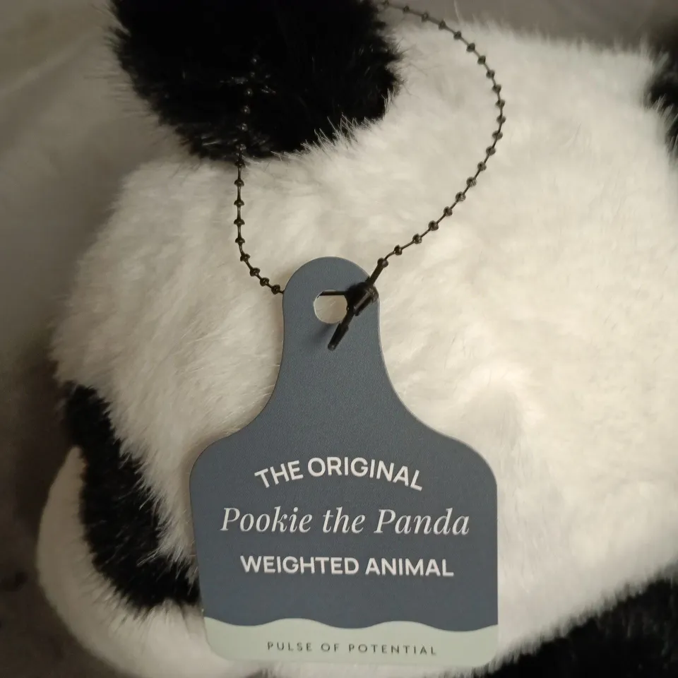 THE ORIGINAL POOKIE THE PANDA WEIGHTED PLUSH TOY