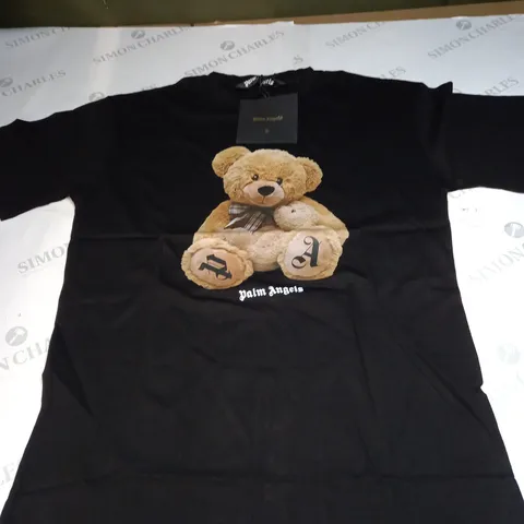 PALM ANGELS TEDDY BEAR T-SHIRT IN BLACK SIZE S