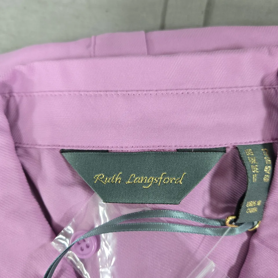 RUTH LANGFORD WOMEN'S SHIRT – LILAC, UK 16 (US 12)
