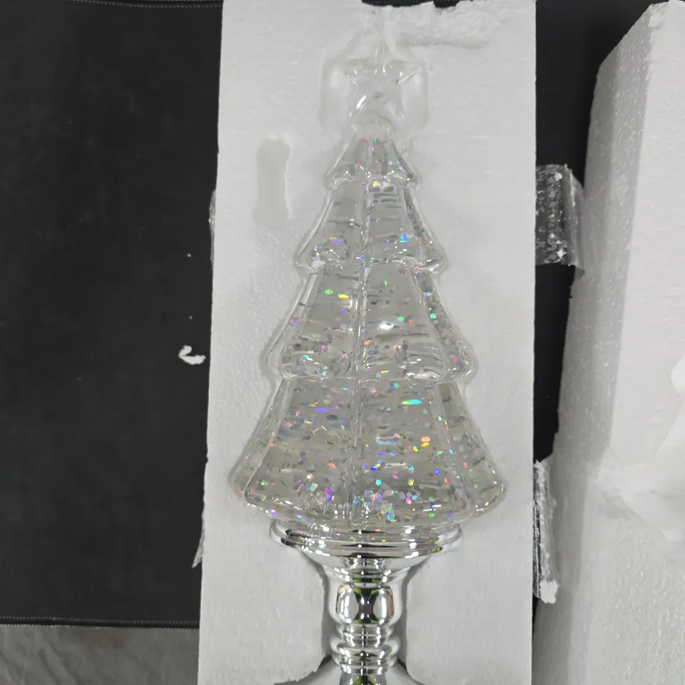 JM BY JULIEN MACDONALD 35CM CHRISTMAS TREE WATER SPINNER