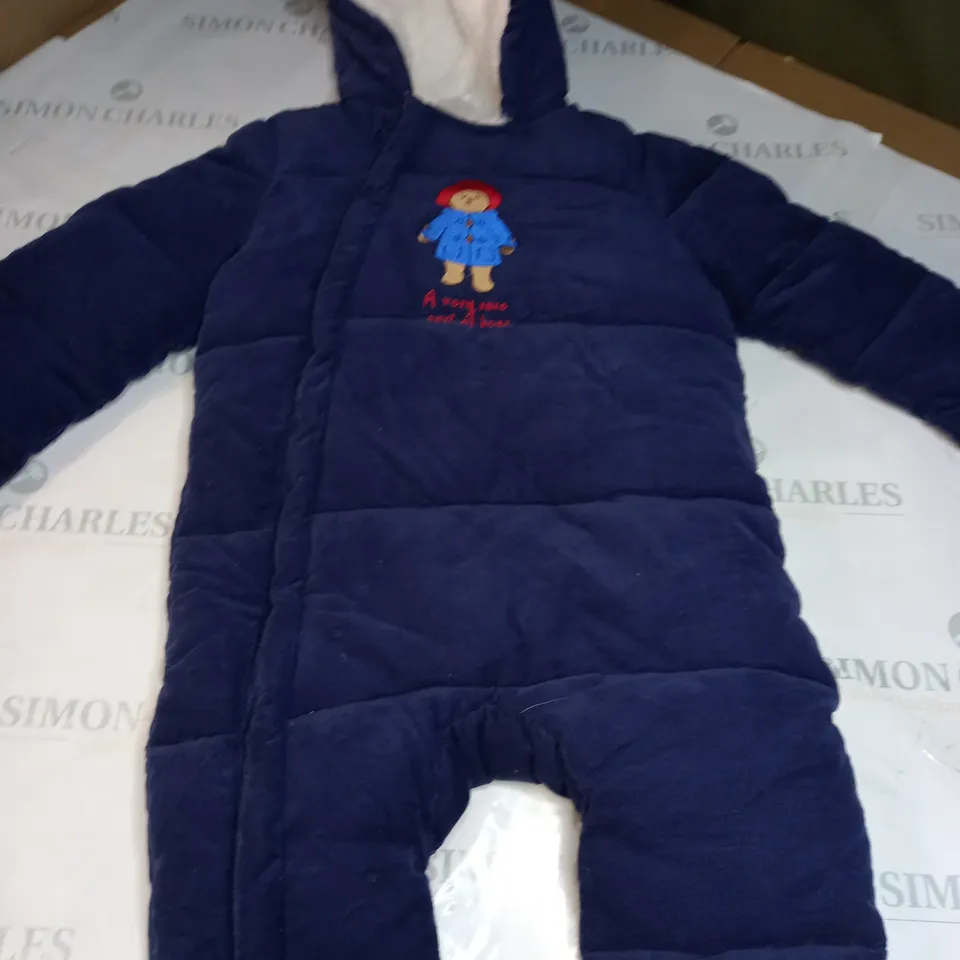 PADDINGTON BEAR SHERPA LINED ALL IN ONE SNOWSUIT SIZE UNSPECIFIED