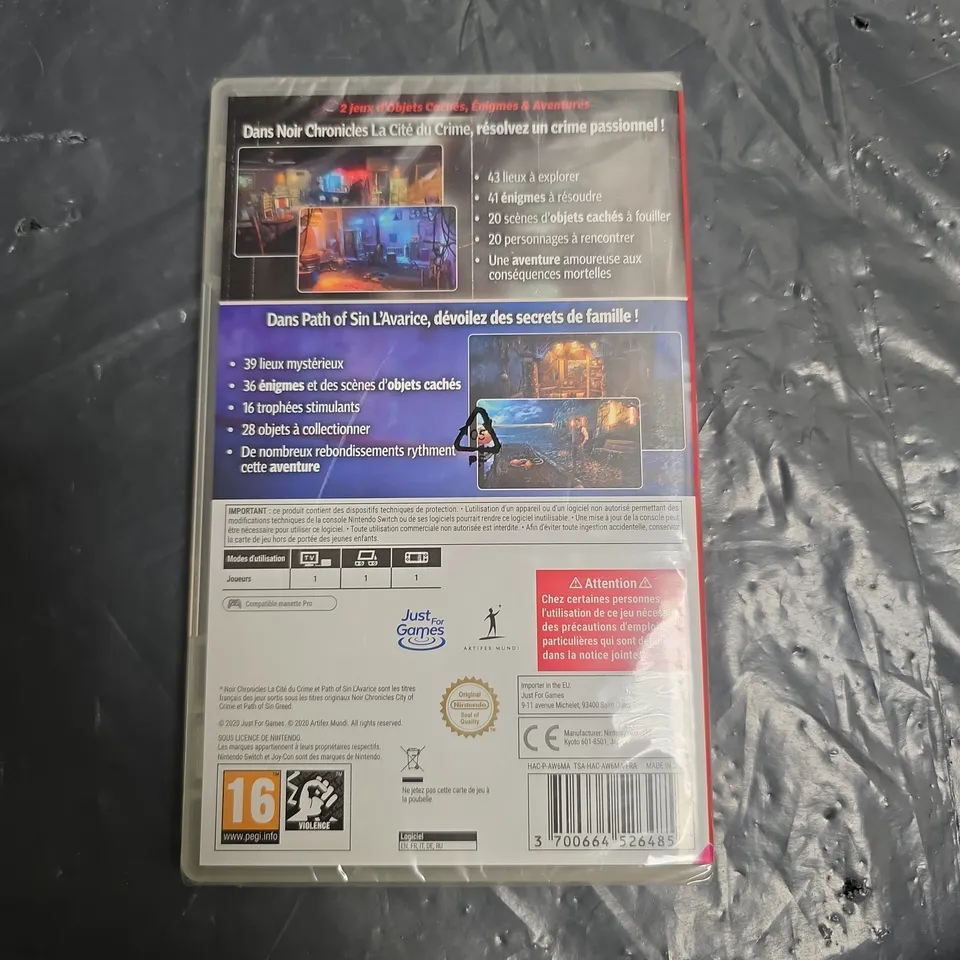 NINTENDO SWITCH MYSTERY INVESTIGATIONS 1