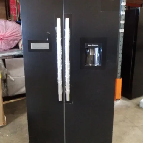 HISENSE RS741N4WBE NON-PLUMBED TOTAL NO FROST AMERICAN FRIDGE FREEZER - BLACK - E RATED