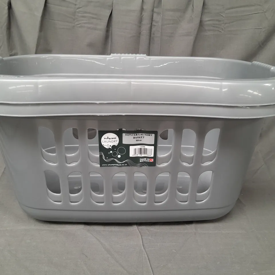BOXED WHAM SET OF 2 HIPSTER LAUNDRY BASKETS IN GREY